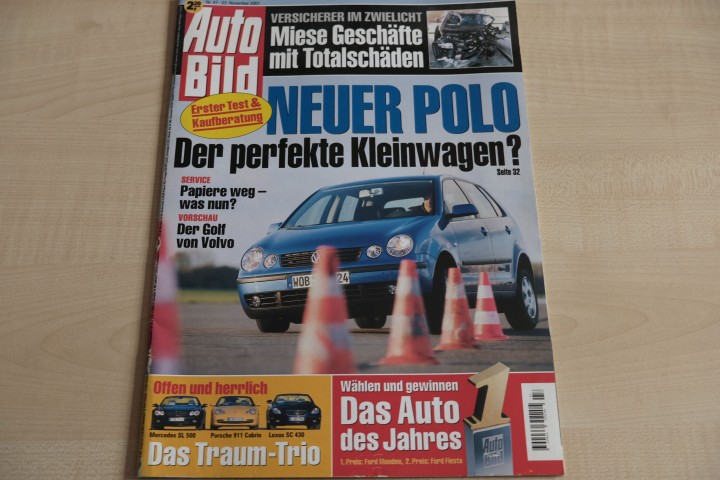 Deckblatt Auto Bild (47/2001)